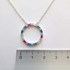 Collier Haute Lumière - Argent 925 & Pierres Colorées Pour Un Style d’Exception C mon shopping™