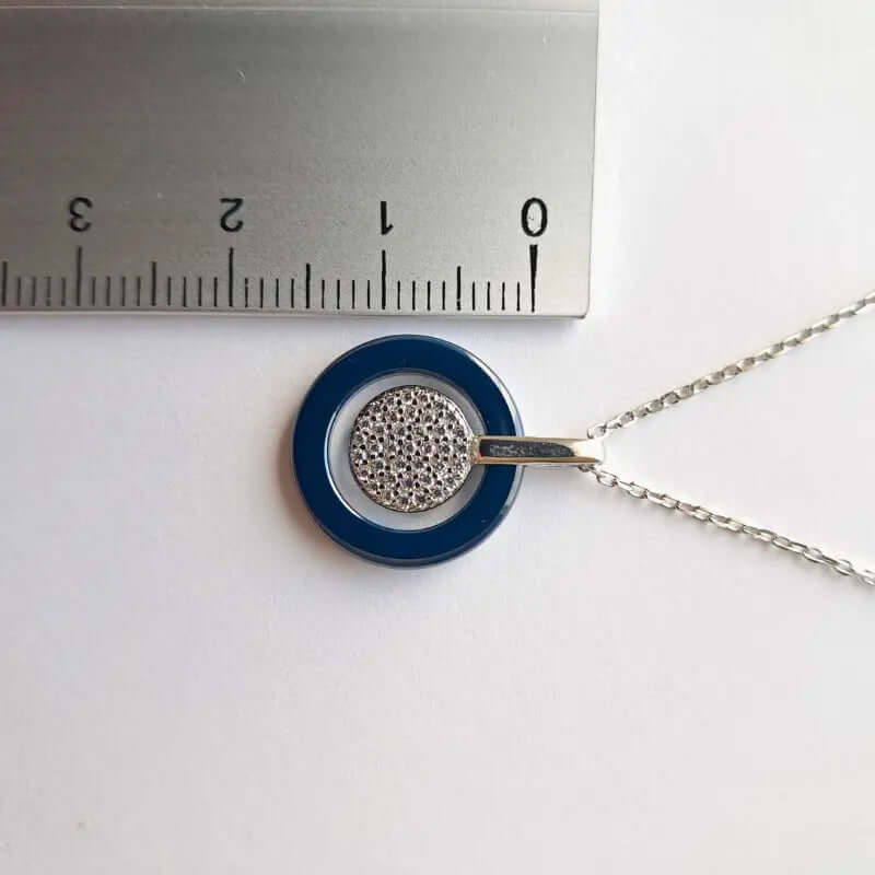 Collier en argent pour femme – Cercle scintillant