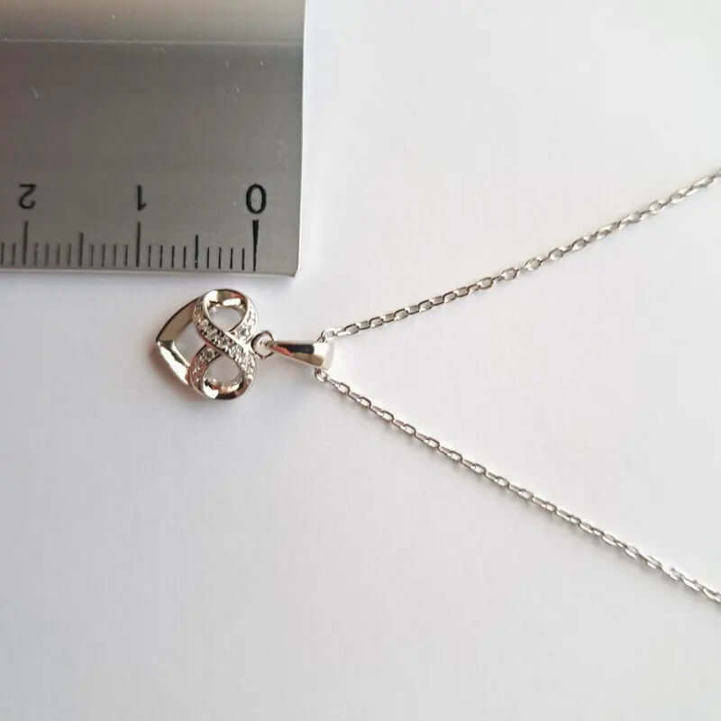 Collier Éternité d’Amour – Cœur & Infini en Argent 925 C mon shopping™