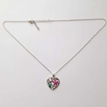 Collier en argent pour femme – Cœur étincelant