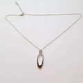Collier en argent pour femme - Anneau ovale