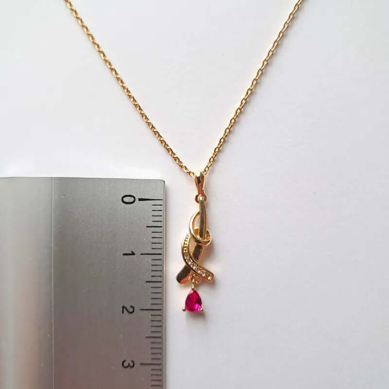 Collier Plaqué Or – Forme Entrelacée, L’Élégance d’une Rose Inversée C mon shopping™