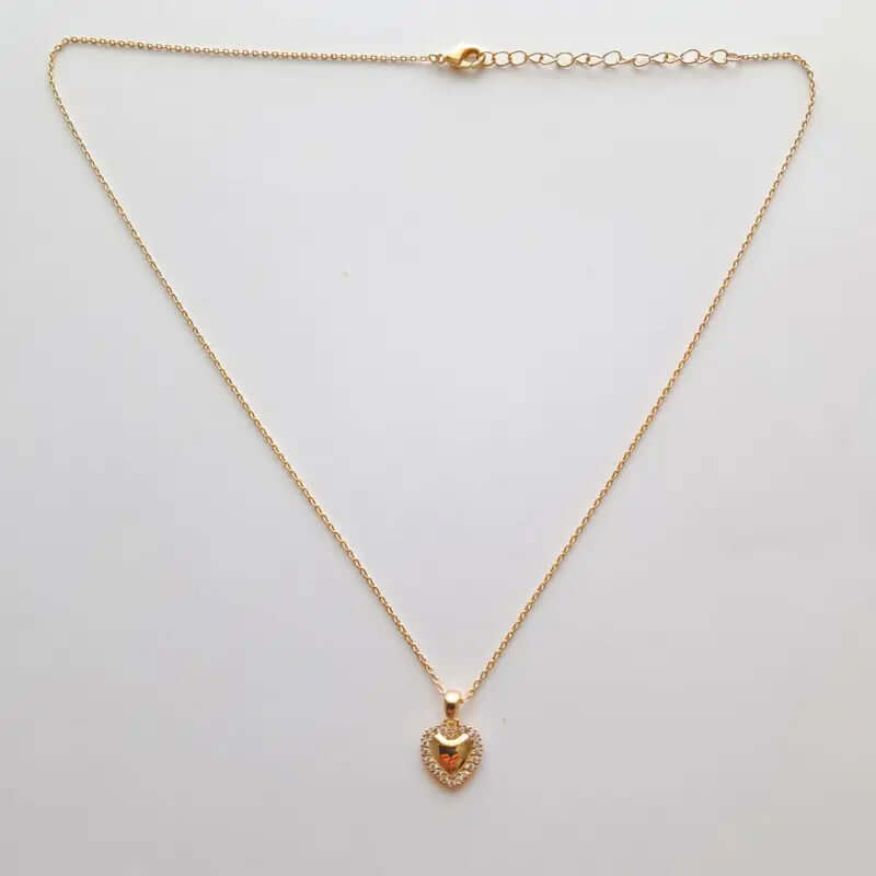 Collier plaqué Or - Cœur d'élégance du sentiment C mon shopping™