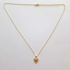 Collier plaqué Or - Cœur d'élégance du sentiment C mon shopping™