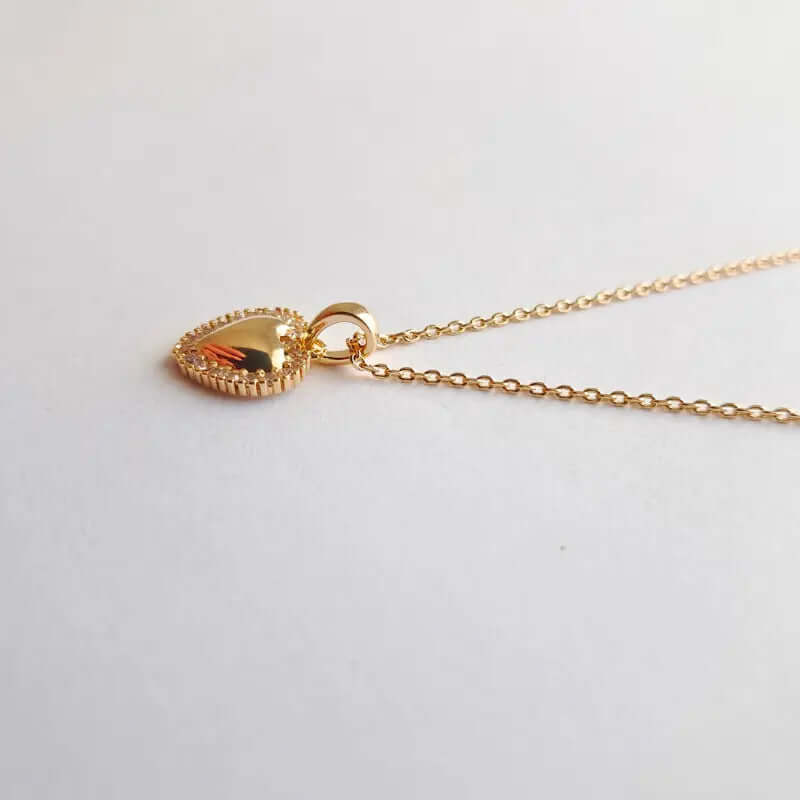 Collier plaqué Or - Cœur d'élégance du sentiment C mon shopping™