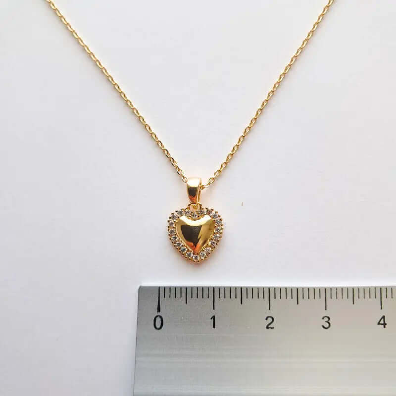 Collier plaqué Or - Cœur d'élégance du sentiment C mon shopping™