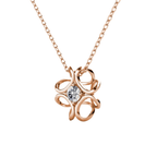 Collier Fleur Dorée Rosée – Élégance Délicate Éclat Féminin