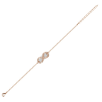 Bracelet Infini Dorée Rosée – Symbole Éternel et Éclat Raffiné