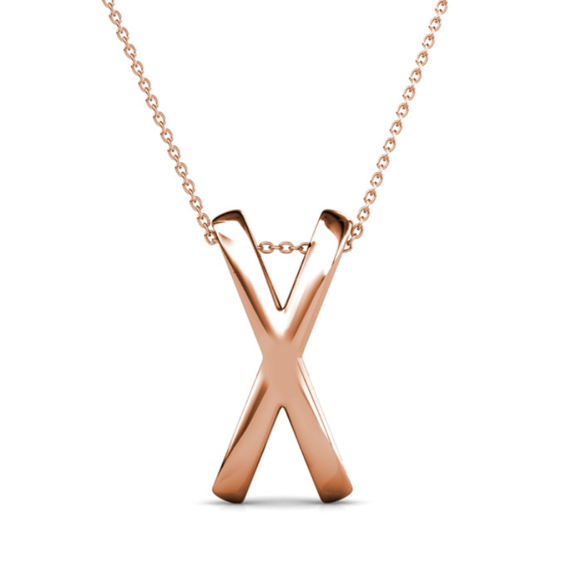 Collier Doré Rosé – Élégance Entrelacée