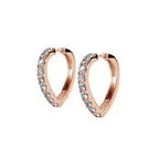 Boucles d’Oreilles Créoles Doré Rosé – Éclat Intemporel