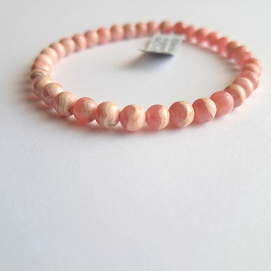 Bracelet Rhodochrosite d’Argentine – L’Émotion Pure à Fleur de Peau