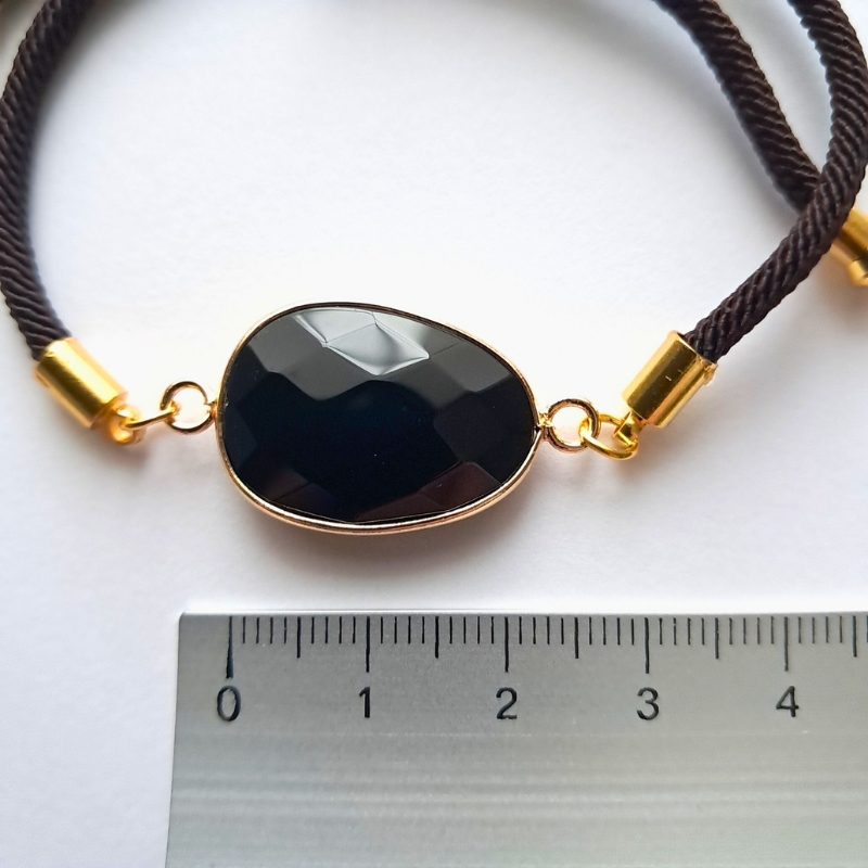 Bracelet Cordon Obsidienne Noire – Protection Puissante au Quotidien