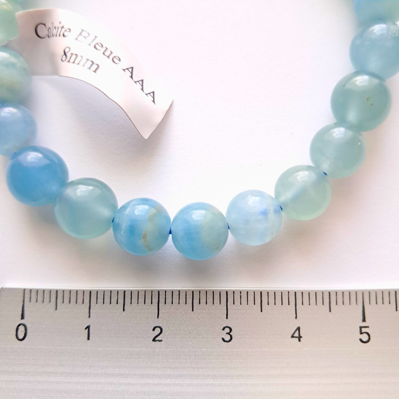 Bracelet Calcite Bleue – Sérénité Instantanée, Énergie Apaisante au Quotidien