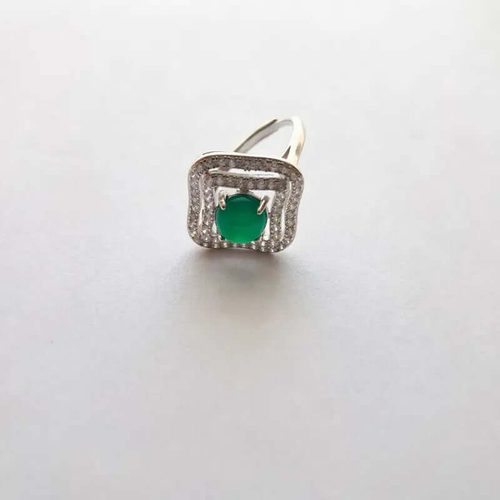 Bague Argent 925 Réglable Chrysoprase – Harmonie & Paix Intérieure C mon shopping™