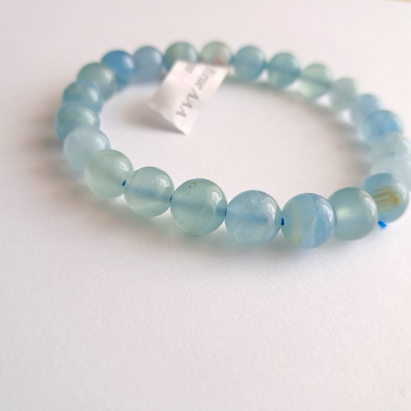 Bracelet Calcite Bleue – Sérénité Instantanée, Énergie Apaisante au Quotidien