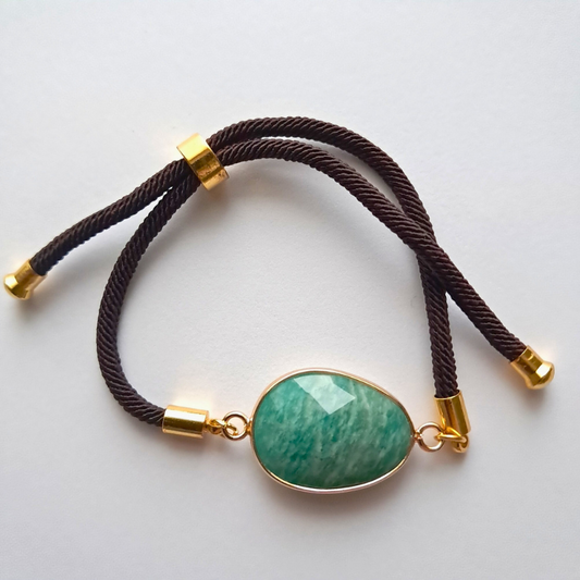 Bracelet Cordon Amazonite – Calme & Équilibre au Quotidien