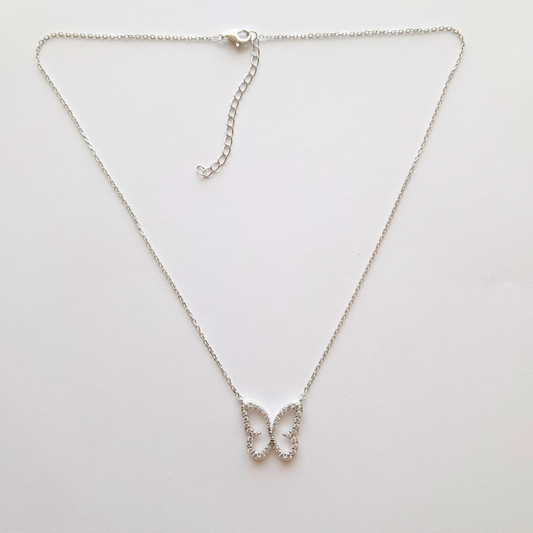 Collier Papillon en Argent 925 – La Liberté en Bijou, Élégance Fine et Intemporelle