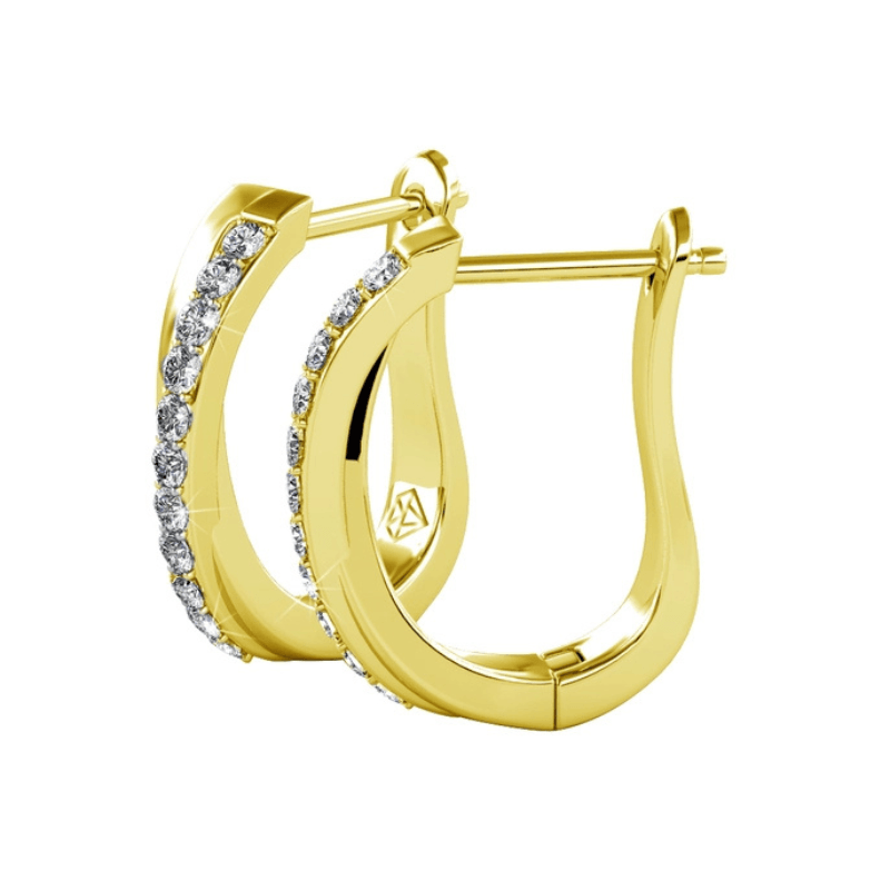 Boucles d’Oreilles Créoles Dorées – Élégance Lumineuse