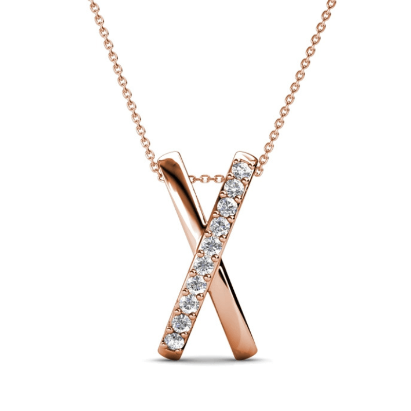 Collier Doré Rosé – Élégance Entrelacée