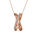 Collier Doré Rosé – Élégance Entrelacée