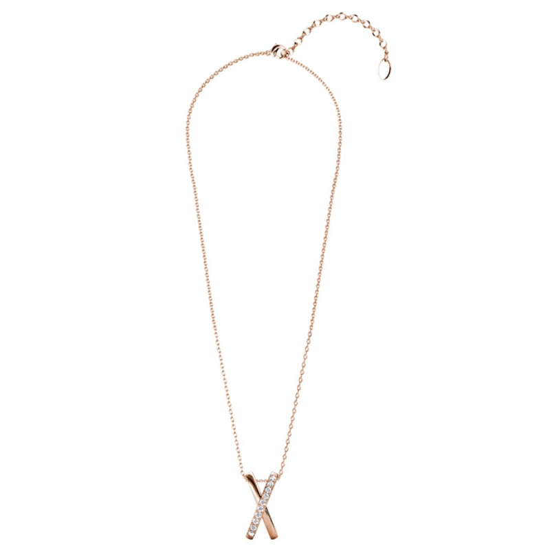 Collier Doré Rosé – Élégance Entrelacée