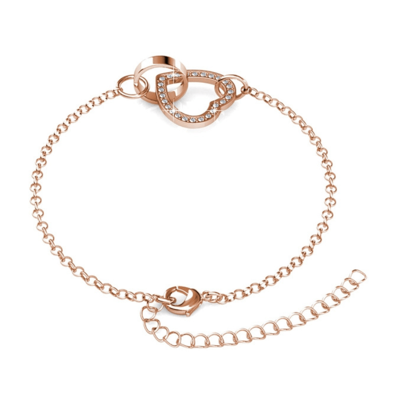 Bracelet Doré Rosé – Cœur Lumineux