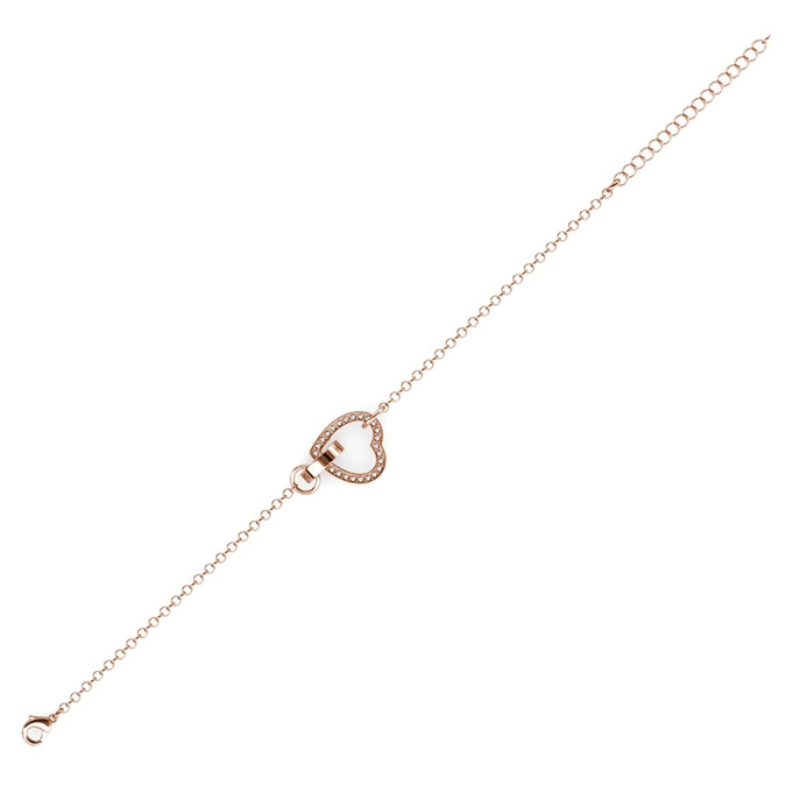 Bracelet Doré Rosé – Cœur Lumineux