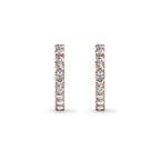 Boucles d’Oreilles Créoles Doré Rosé – Éclat Intemporel