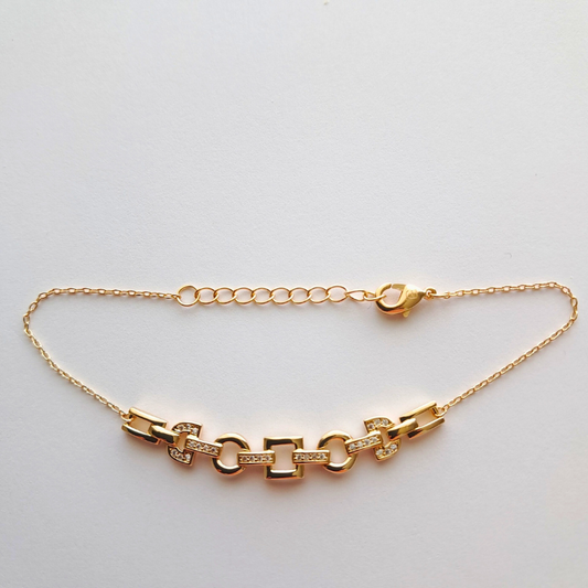 Bracelet Plaqué Or - Éclat Intemporel, Élégance au Poignet