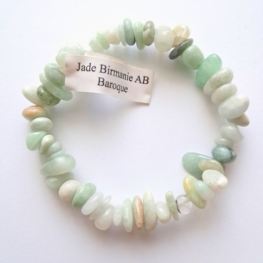 Bracelet Baroque en Jade de Birmanie – Beauté Rare, Énergie Intemporelle