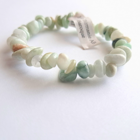 Bracelet Baroque en Jade de Birmanie – Beauté Rare, Énergie Intemporelle