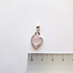 Pendentif Argent 925 Quartz Rose Madagascar – Amour & Guérison du Cœur C mon shopping™