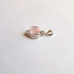 Pendentif Argent 925 Quartz Rose Madagascar – Amour & Guérison du Cœur C mon shopping™
