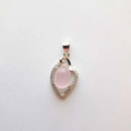Pendentif en argent pour femme – Quartz Rose