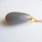 Pendentif Goutte en Agate Botswana – Élégance Naturelle, Calme Intérieur Assuré C mon shopping™
